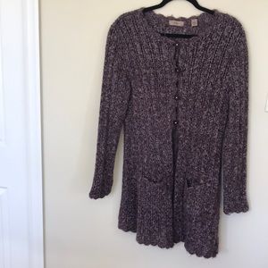 I.E. by Macy’s Purple Long Sweater Size Large